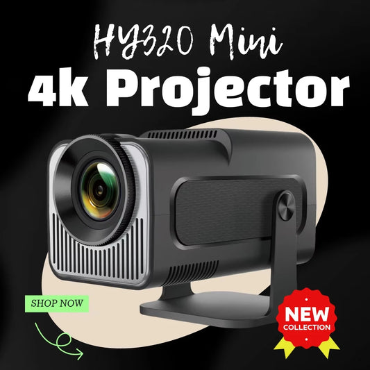 HY320 Mini Projector – 4K Support, WiFi6, BT5.0™