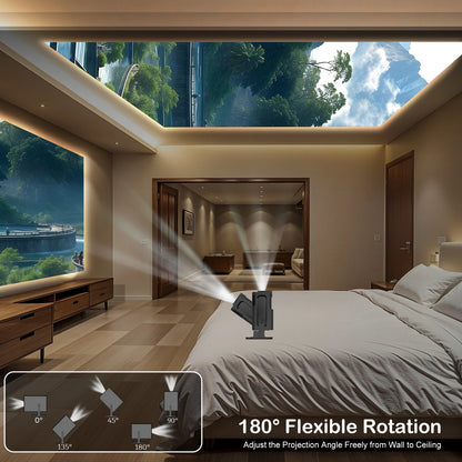 HY320 Mini Projector – 4K Support, WiFi6, BT5.0™