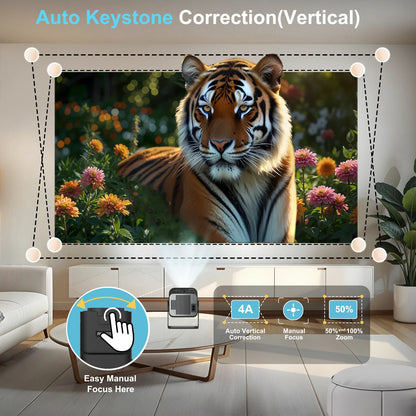 HY320 Mini Projector – 4K Support, WiFi6, BT5.0™